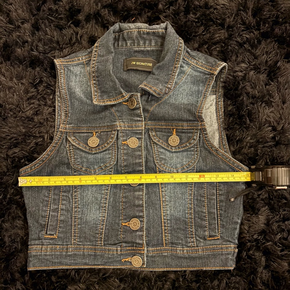 Denim Sleeveless Vest - Picture 10 of 11